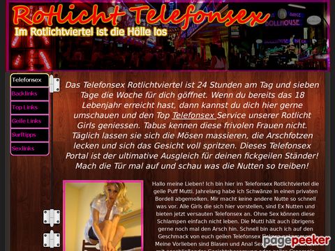 Rotlicht Telefonsex - Hier tanzen die Puppen