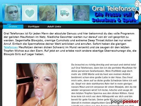 Details : Oral Telefonsex - Die Fresse voll Sperma