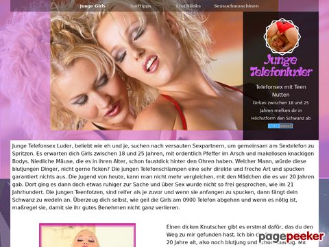 Telefonsex Teens - Blutjunge Telefonschlampen machen Attacke