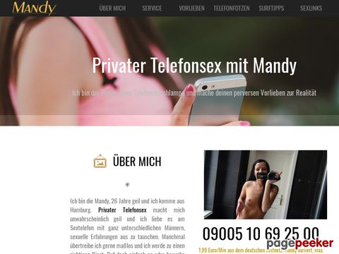 Telefonsex mit Mandy - Prickelnder Zündstoff mit der versauten Privatfotze