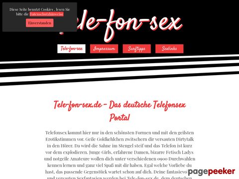 Details : Tele-fon-sex.de - deutscher Telefonsex mit geilen Ludern